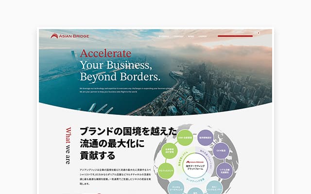 アジアンブリッジ コーポレートサイト構築・運用